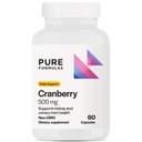 PureFormulas Cranberry 500 mg - Unterstützt Nieren- und Harnwege-Gesundheit - Antioxidante Ergänzung für Immunschutz und Zellgesundheit - Cranberry Pillen für Damen und Herren - Non-GMO - 60 Kapseln