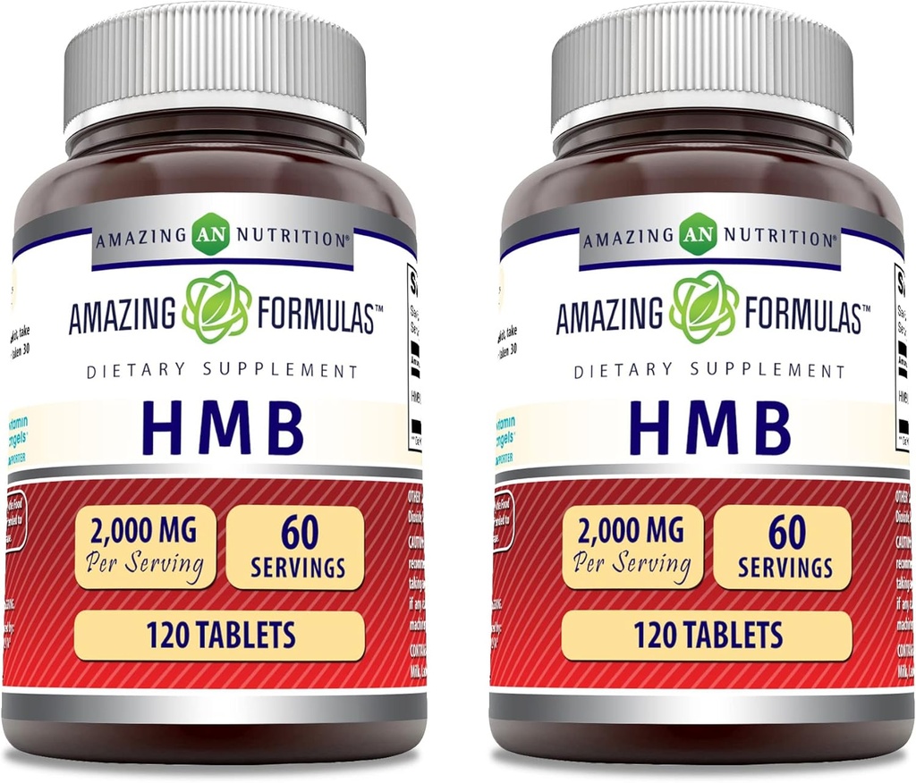 Amazing Formulas HMB 2000mg per Serving 120 Tablets Supplementary