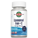 KAL Liposomal Eisen Ergänzung mit Liposomal Vitamin C, Eisen Ergänzung für Frauen und Männer, hohe Absorption, Sanfte Eisen Pillen, Vegan, Glutenfrei, 30 Servierungen, 30 VegCaps