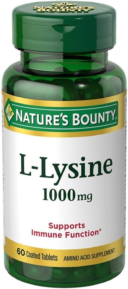 Nature 's Bounty L- Lysine 1000 mg tabletta 60 ea (6 darabos csomagolás)