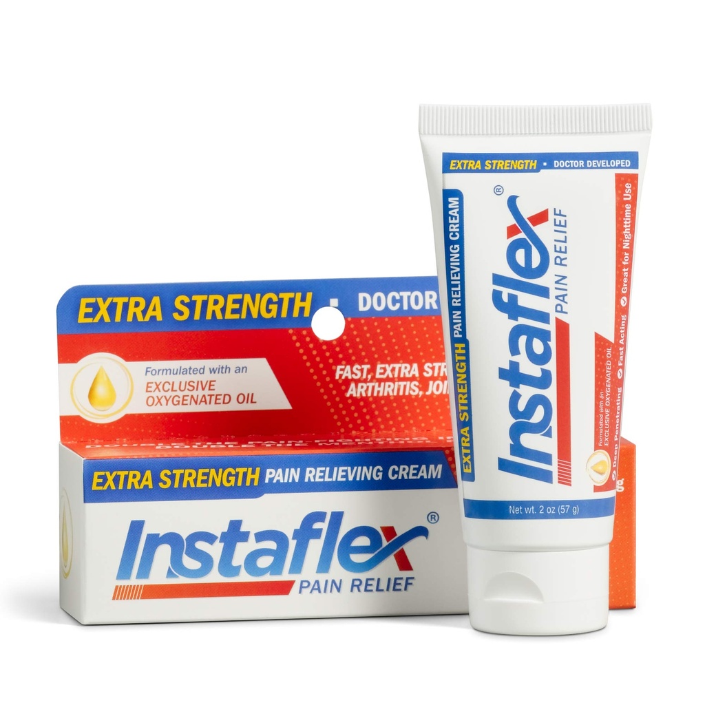 Gesunde Richtungen Instaflex Extra Kraft Schmerzlinderung Creme, mit 2X Die Schmerz-Fighting Zutaten, reibt aus Ihrem Teigsten Muskel & Gelenk Schmerzen (2 oz)