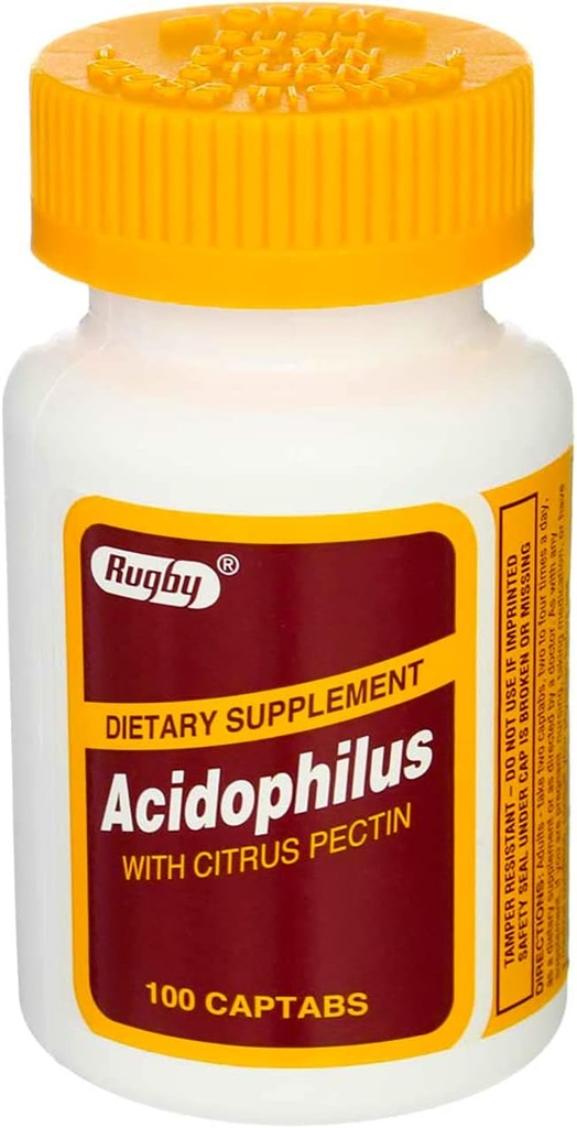Rugby Acidophilus Extra Strength w / L- sporogenes 100 Captab by Rugby