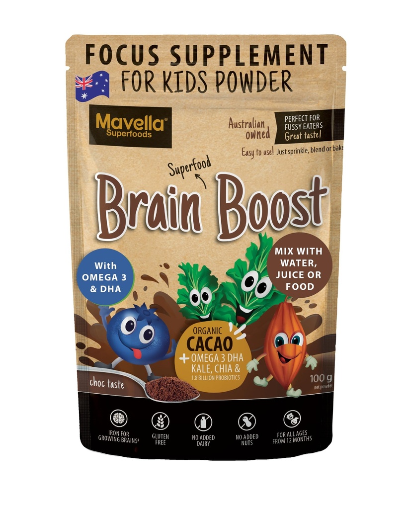Fokus-Ergänzung für Kinder Gehirn Boost - Omega-3 DHA Flaxseed Natürliche Fokus- &amp; Aufmerksamkeits-Ergänzung für Kinder mit Aufmerksamkeit Herausforderung Unterstützung Kinder Fokus Vitamine 3.52oz (100g)