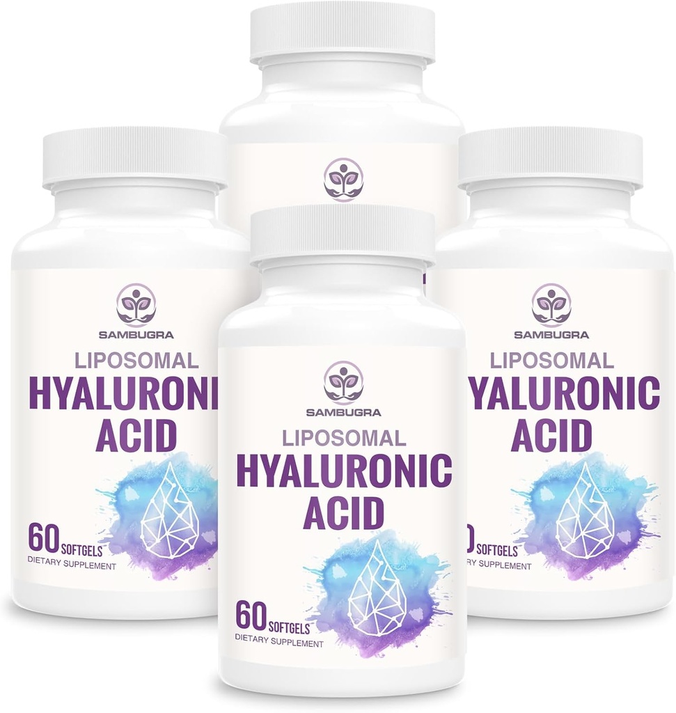 Liposzómás hialuronsav 1000mg, magas biohasznosulásúHyaluronic acid kapszula, étrend-kiegészítő támogatás bőr és csontok, 240 kapszula (4-es csomag)