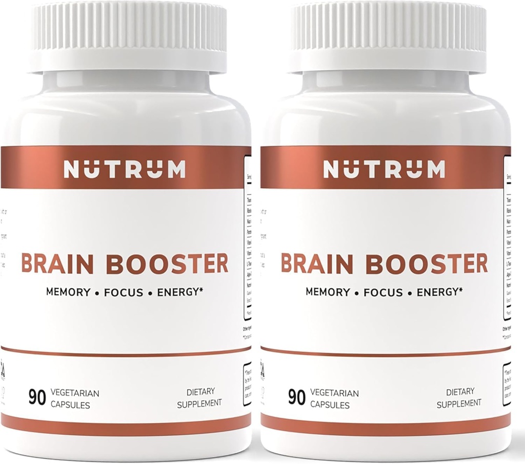 Brain Booster Supplement - Brain Power Nootropic Supplement - Brain Pills for Focus, Memory, Clarity, Energy & Better Concentration with Alpha- GPC, L- Theanine, Rhodiola, Ginseng, Guarana (2. csomag)