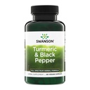Swanson Premium Turmic & Black Pepper - Antioxidáns, Digestion & Joint Support - 90 Veg Caps (3 csomag)