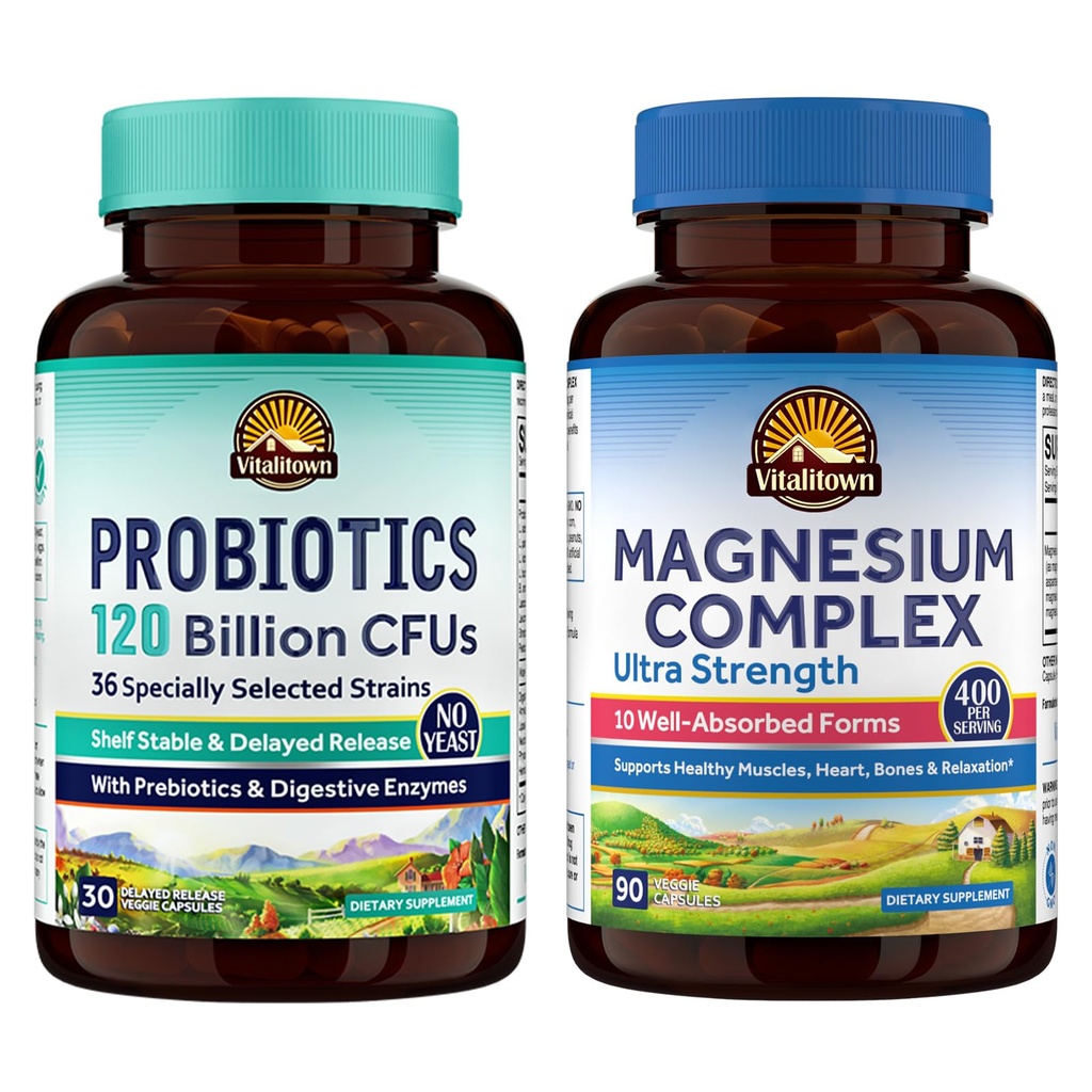 Vitaliown Probiotic + Magnézium Bundle (2-es csomag)