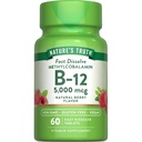 Nature's Truth B12 Vitamin 5000 mcg | 60 Tabletten | Schnell lösen natürliche Berry Flavor | Vegan, Non-GMO & Gluten Kostenlose Ergänzung