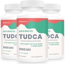 TUDCA Máj-kiegészítők 1000mg - 180 Vegán kapszula, Milk Thistle Herbal Blend fulvic és humikus sav máj, emésztési egészség
