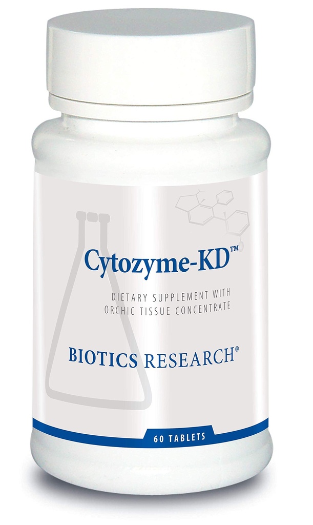 Biotics Research Cytozyme KD Újszülött vese, Támogatja a vese-egészséget, szív-egészséget, SOD, kataláz, erős antioxidáns aktivitás, 60 tabletta