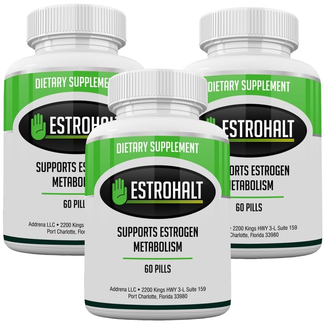 Estro- Stock 3 Pack 180 tabletta - DIM kiegészítés (Diindolilmetán) és Indole- 3- Cambinol (I3C) A legjobb ösztrogén- blokkoló nők és férfiak számára