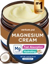 Venture Pal Topical Magnesium Cream, Fast-Absorbing Magnesium Moisturizing Lotion with Coconut Oil, Shea Butter & Hyaluronic Acid, Suitable for Kids
