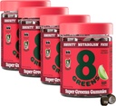 8Greens Supergreens Gummies | Super Greens Powder Superfood Gummy für Stoffwechsel, Immunität & Fokus, Verdauungs-Gesundheit Enzyme, Organisch: Chlorella, Spirulina, Aloe Vera, Apple Flavor, 200 Count