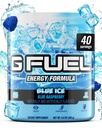 G Üzemanyag Blue Ice Energy Drink Powder, Pre Workout koffein Mix játék, Sugar Free Focus Amino, Vitamin + Antioxidánsok, 9.9oz (Kék málna, 40 szerváció)