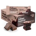 Perfekte Keto Bars - Die saubersten Keto Snacks mit Collagen und MCT. Ohne Zusatz von Zucker, Keto Diät Friendly - 3g Net Carbs, 19g Fett, 10g Protein - Diät Food Dessert (Almond Butter Brownie, 12 Bars)