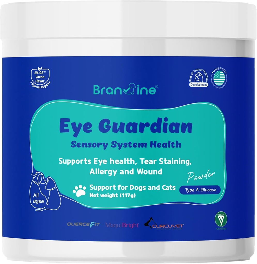 Eye Guardian for Cats and Dogs - Támogatja a szem egészségét, könnyezés, allergia és seb (117g) MaquiBright (normál súly)