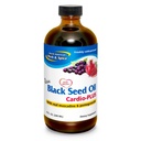 NORTH AMERICAN HERB & SPICE Black Seed Oil Cardio- Plus - 8 fl oz - Támogatja a szív egészségét Muscadine & Gomegranate - Non-GMO - 48 Servings