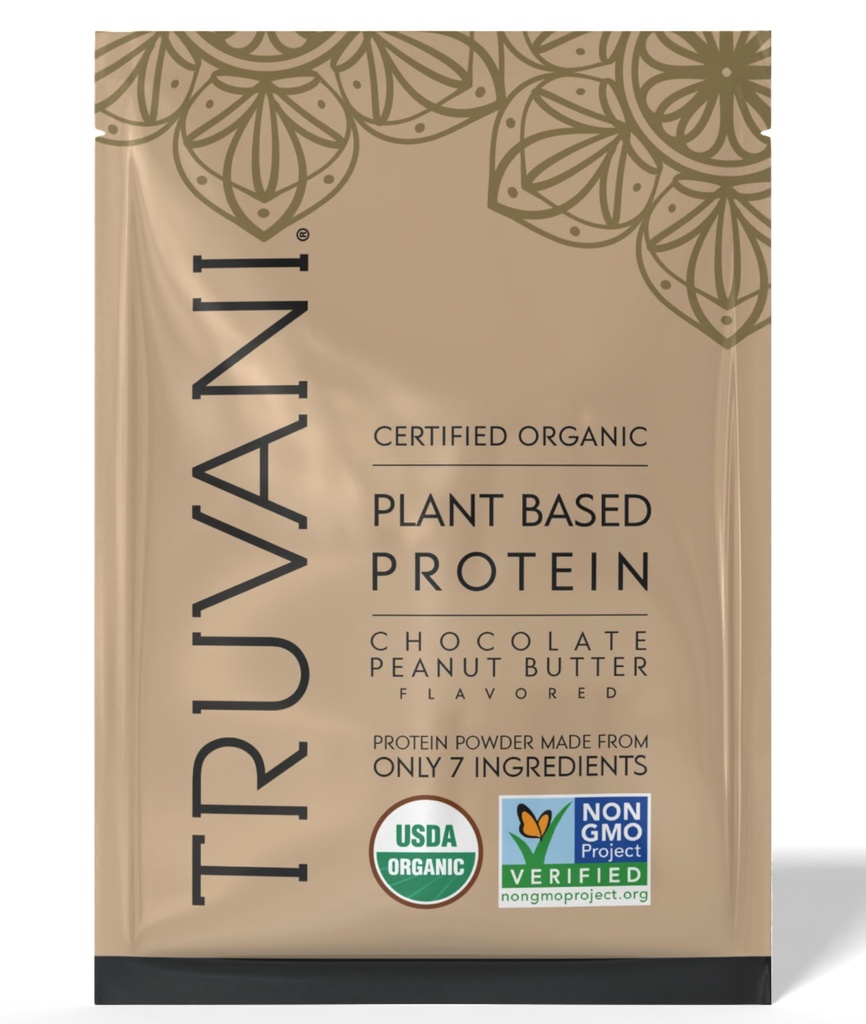 Truvani Vegan Pea Protein Promoture 124; Chocolate Mounut ButterName