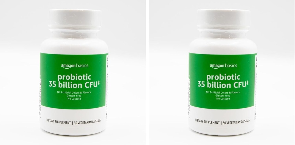 Alap probiotikus 35 milliárd CFU, 8 probiotikus törzsek prebiotikus keverék, támogatja az egészséges emésztést, 30 vegetáriánus kapszula, 1 hónap ellátás 30 gróf (csomag 2) (Korábban Slimo)