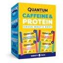 Quantum Energy Square: Energy Bar koffein & 10g fehérje. Finom egészséges snack On the Go. (Vegan, gluténmentes, szójamentes, Dairyfree) (8. fajta csomag)