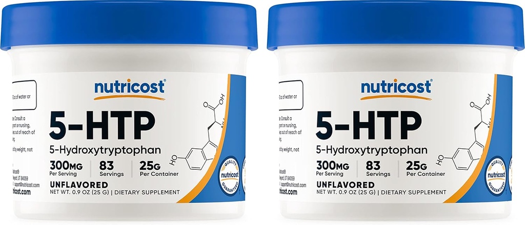 Nutricost 5- HTP por 25 gramm (2 csomag) (300 mg per szerving)