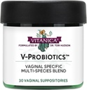 Vitanica V- probiotikumok - Nőknek szánt probiotikumok - Lactobacillus Rhamnosus, gasseri & More - Women 's Health Supplement - Lady - 30 Vaginal Supposences