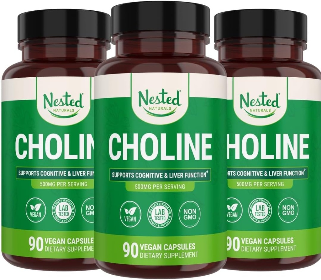 Nested Naturals Choline Bitartrate 500mg