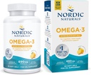 Nordic Naturals Omega-3 in Fischgelatine, Zitronengeschmack - 60 Fischgele - 690 mg Omega-3 - Fischöl - EPA & DHA - Immununterstützung, Gehirn & Herzgesundheit, optimale Wellness - Nicht-GVO - 30 Portionen
