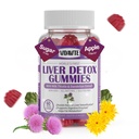 VIDAVITE Liver Cleanse Detox & Repair Gummis — Zuckerfreie, US-Made, 1500mg Milchdistel-Ergänzung mit Artichoke, Dandelion und 20+ Kräutern — Leber-Unterstützungs-Ergänzung für Herren & Frauen (60 Vegan Gummi)