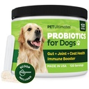 Pet Ultimates Probiotics for Dogs – 22-Species Dog Probiotics for Digestive Support & Antibiotics Recovery – Haut- und Mantelergänzung, verbessert Vitalität – Hundegesundheitsversorgung (1 Pack)