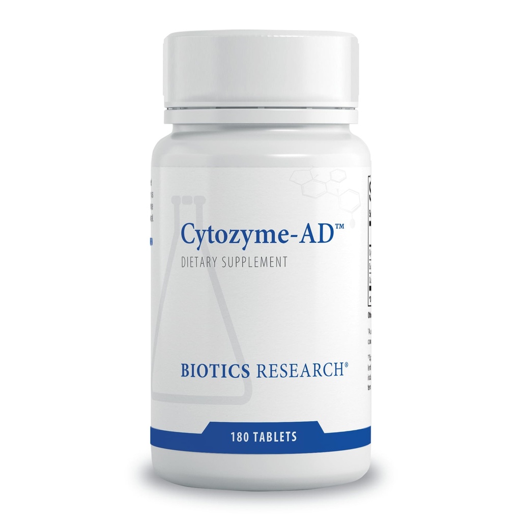 BIOTICS RESEARCH Cytozyme-AD™ Adrenal Support Supplement for Women & Men– Supports Healthy Adrenal Function, Normal Energy Levels & Overall Wellbeing & Promotes Calm – 180 Tablets