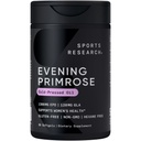 Sports Research Evening Primrose Supplement aus Kaltgepresstem Öl - Softgels für Frauen Gesundheit & Haut Gesundheit - Gluten Free & Non-GMO GLA - Hohe Potenz 1300mg, 30 Count