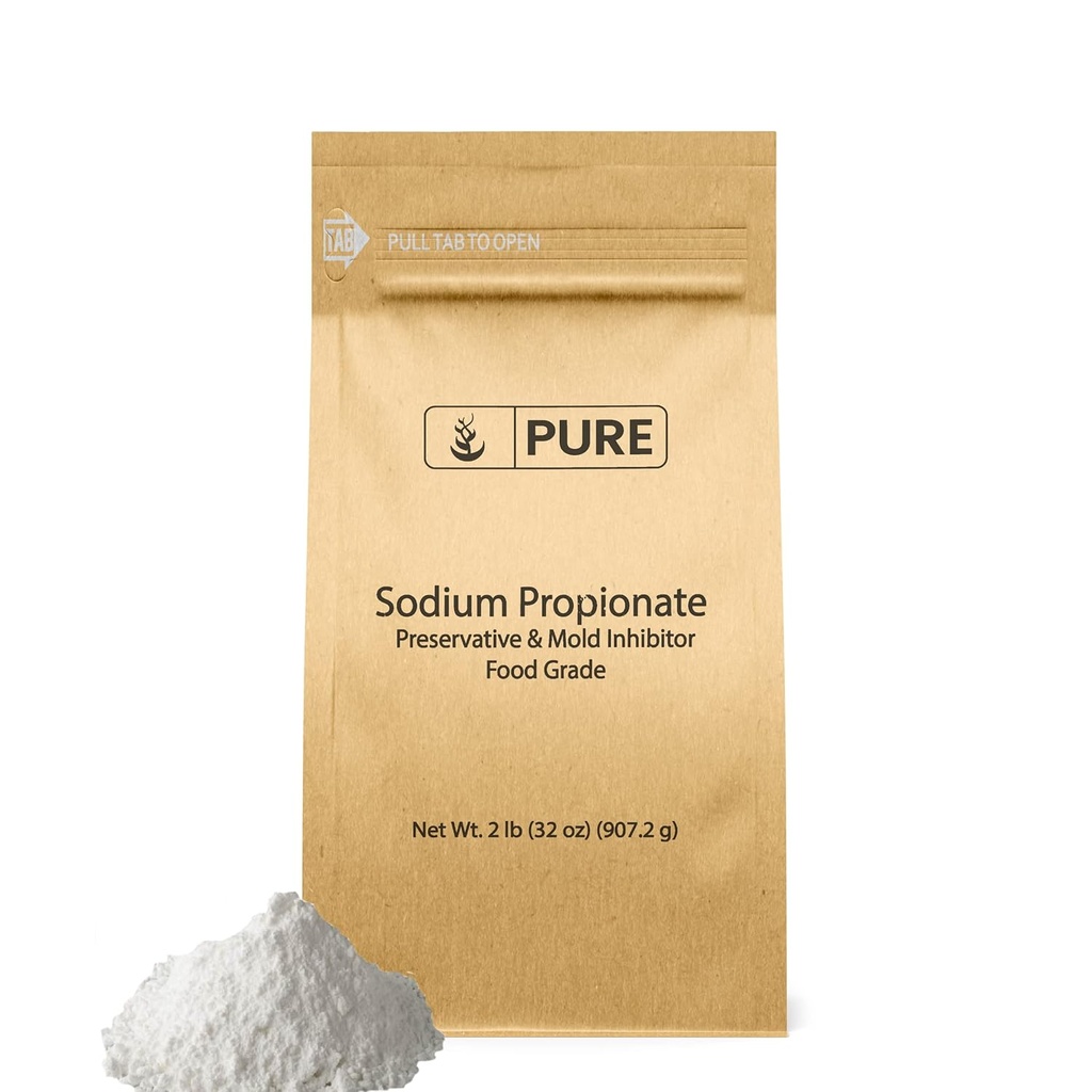 Tiszta eredeti összetevők Nátrium Propionát (2 lb) Tartósító és Mold Inhibitor, Élelmiszerminőség, Élelmiszer-adalék