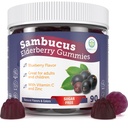 Purify Life Sugar-Free Elderberry Gummies mit Vitamin C & Zink für Erwachsene und Kinder, Immununterstützung Ergänzung für respiratorische Gesundheit, Sambucus Elderberry Antioxidant Gummies - Vegan, 90 Zähler