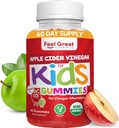 Bio Kinder Apfel Apfel Apfel Apfelessig-Gummi von Spüren große Vitamine | Reich an Verdauungsenzymen & natürliche Antioxidantien für Gut Gesundheit | Kinder Gummy unterstützt gesunde Nährstoffabsorption | 60 Tage Versorgung