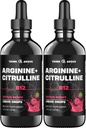 L- Arginine + L- Citrullin + B12 Folyékony cseppek, Citrus Berry Flavor, 2 fl oz, 2 x 2