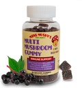 Mini Mushy's Organic Immune Support Daily Gummies | Turkey Tail, Reishi, Chaga Pilze, Elderberry | für Kinder Alter 2+ Natürliche Farbe, Allergy Friendly, Low Sugar | Erdbeeren Flavor - 30 Count