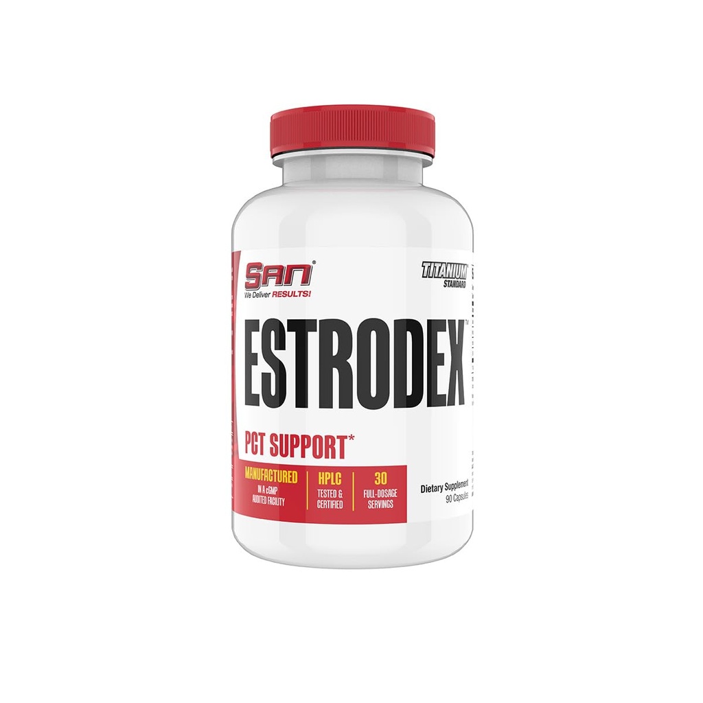 SAN’s Estrodex - Estrogen Blocker & Aromatase Inhibitor - Men's Hormone Balance & Fitness Booster Supplement - Indole-3-Carbinol, Plus CDG & Nettle Root for Mens Health - Gluten-Free - 90 Capsules.