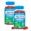 Verdauungsvorteil Präbiotische Faserergänzung Strawberry Flavor Gummis mit Probiotika für Frauen &amp; Männer Verdauungsmedizin, Erwachsene Regelmäßigkeit und Gut Gesundheit, 60 Count (2 Pack)