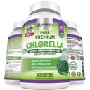 FRESH HEALTHCARE Premium Chlorella Supplement, 1200 mg reine Vegan Pulver Kapseln, 180 Chlorophyll und CFG Pillen, Natürliche Detox Superfood, Natürlich enthält B Vitamine und Mineralien