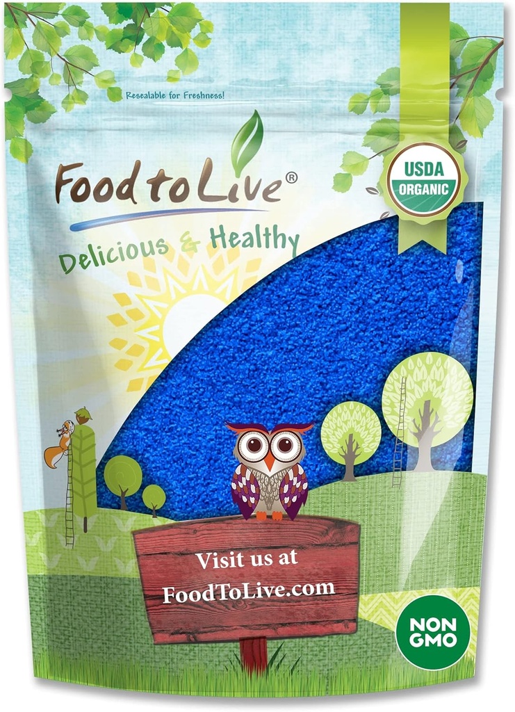Lebensmittel zu leben Bio Blue Spirulina Pulver, 4 Pfund – Non-GMO, Pure Raw Blue-Green Algae Extract, Vegan, Non-Irradiated, Great for Juices, Smoothies, Shakes, Drinks und Food Coloring