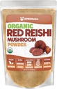 XPRS Nutra Organic Red Reishi Pilzpulver - Premium Reishi Pulver für Kognition - Vegan Reishi Pilze für Langlebigkeit und Energie (16 Unze)