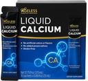 Alterlose flüssige Kalzium-Ergänzung für Frauen und Männer mit Sea Bass Extract und Vitamin D8 - Hohe Absorption Knochenstärke-Ergänzungen, natürliche Geschmack, Glutenfrei - 25 ml (15 Zähler)