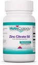 Nutricology Zink-Zitrat-Ergänzung - Zink für Männer & Frauen, Immununterstützung, Reine, gut absorbierte, gut tolerierte, Trace Mineral, 50mg Vegetarische Kapseln - 60 Zähler