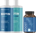 Biotin Shampoo und Conditioner und Haarergänzung - Biotin für Haarwachstumsergänzung Plus Rosemary und Volumizing Shampoo und Conditioner Set - Rosmarin Biotin und Kollagen Haarverdünnung Produkte