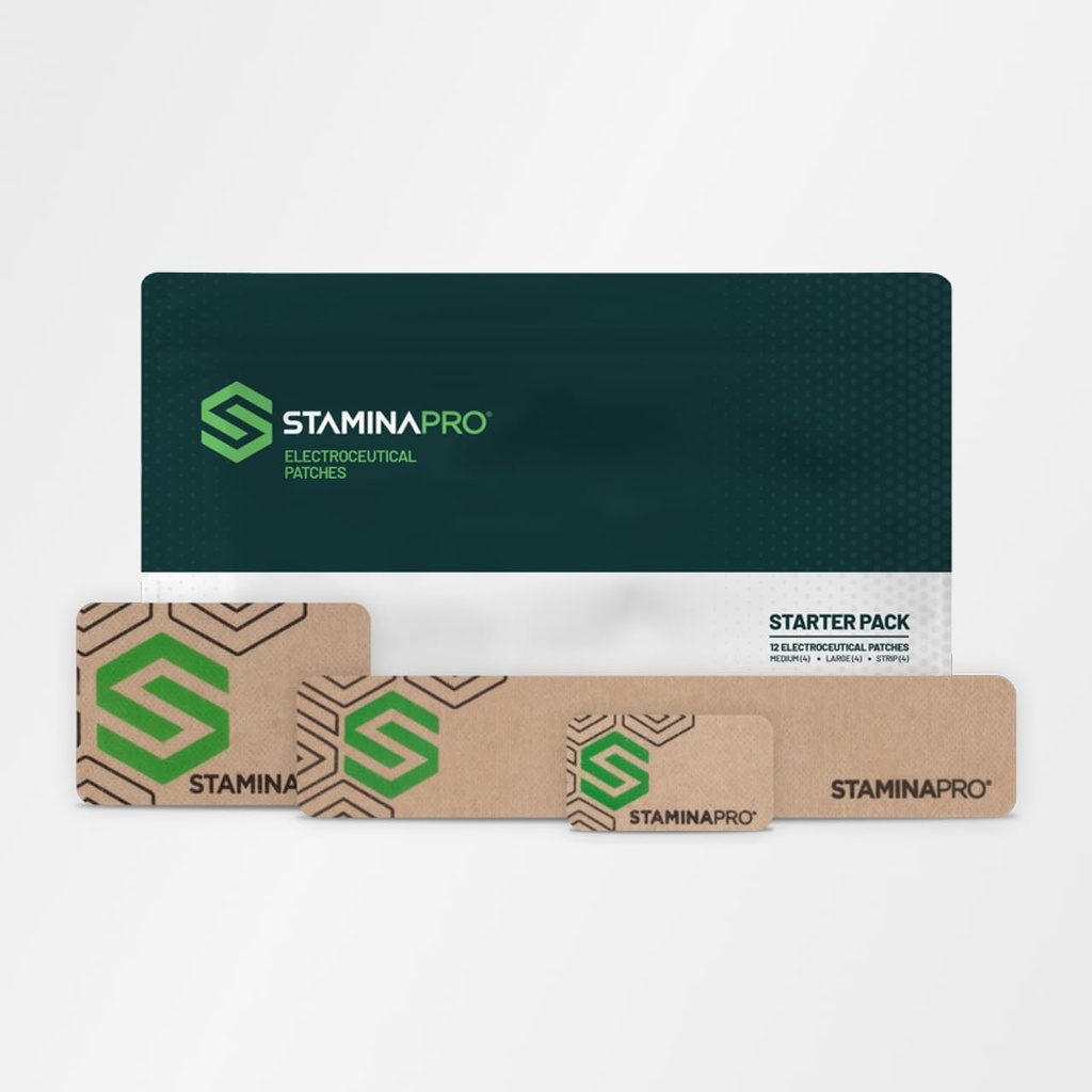 12 Patches - STAMINAPRO Elektroceutical Patches für Muskeln Soreness, Strain, Muskeln Fatigue und Muskel-Tightness