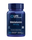 Life Extension Melatonin, 500 mcg - gyengéden promotes Alvás, alacsony dózis, érték méret - Non-GMO, gluténmentes, vegetáriánus - 200 kapszula