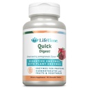 Lifetime Quick Digest Digestive Enzimes - Plant Enzimes for Proteins, Carbosources, Gyümölcsök és zöldségek - Emésztési egészségügyi támogatás - Gránátalma Flavor - 90 adag, 90 rágótabletta