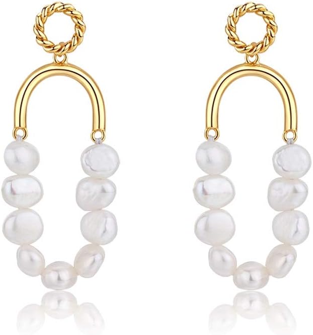 Frauen Mode Ohrringe fallen Ohrringe-Vintage Hochzeit Dangle Pearl Frauen Mode Ohrringe Dainty Schmuck Geschenk S925 Sterling Silber Frauen Mode Ohrringe Allergiker Ohrringe