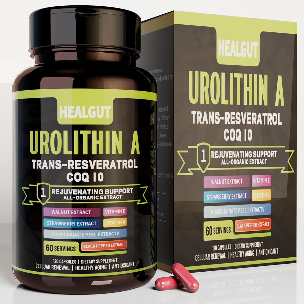 Urolithin Eine Ergänzung für Urban Working Women: Anti-Aging Capsules mit Trans-Resveratrol und CoQ10 - USA Lab Verifizierte Unterstützung Gesunde Alterung und Cellular Renewal(9in1)